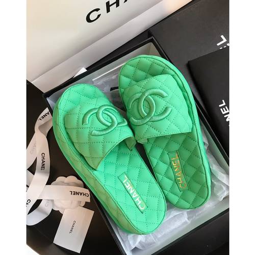 Designer Brand C Womens Original Quality Genuine Leather Slippers 2021SS DXS04