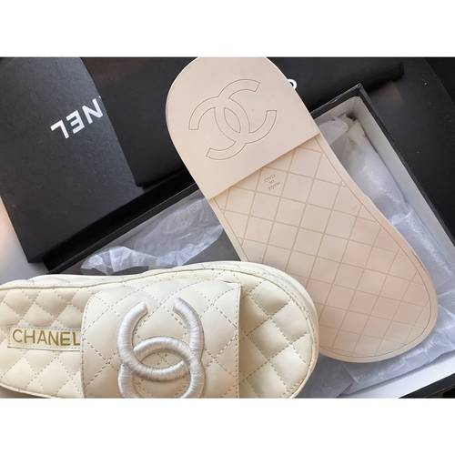 Designer Brand C Womens Original Quality Genuine Leather Slippers 2021SS DXS04