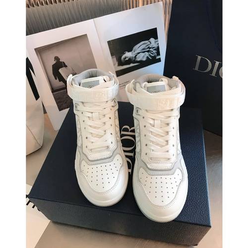 Designer Brand D Womens Original Quality Genuine Leather High-Tops 2021SS DXS04