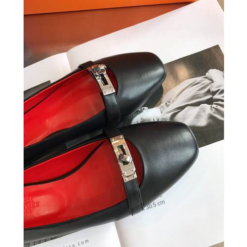Designer Brand H Womens Original Quality Genuine Leather Flats 2021SS DXS04