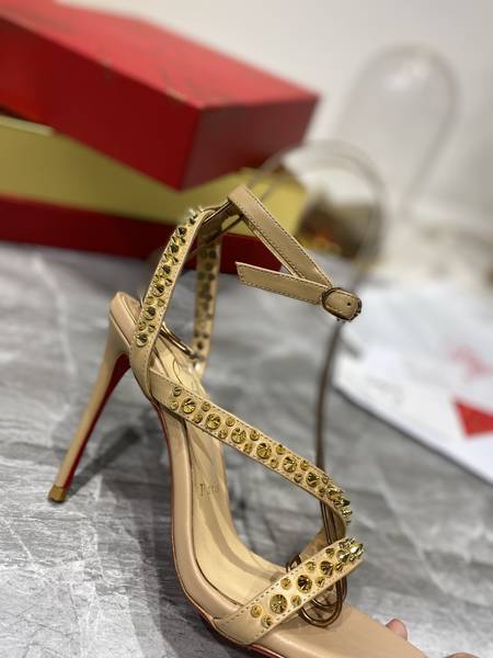 Designer Brand CL Womens Original Quality 10cm Heel Sandals Sheepskin Sheepskin lining 2021SS G106