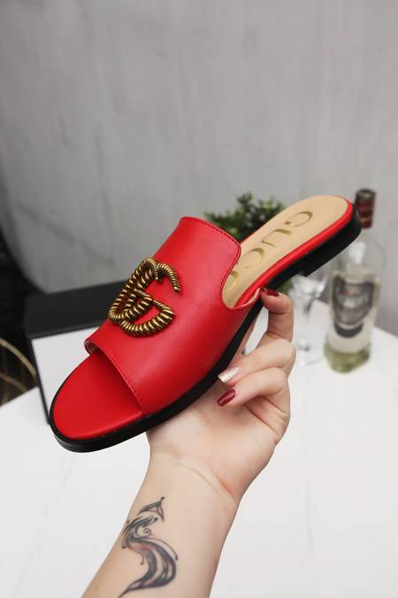 Designer Brand G Womens High Quality Genuine Leather Slippers 2021SS H307