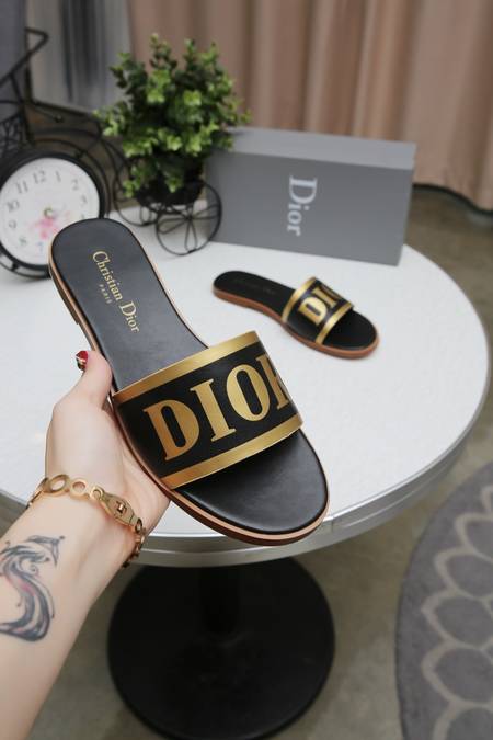 Designer Brand D Womens High Quality Genuine Leather Slippers 2021SS H307