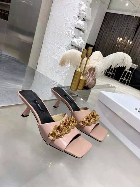 Designer Brand V Womens High Quality Genuine Leather 5.5cm Heeled Sandals 2021SS H307