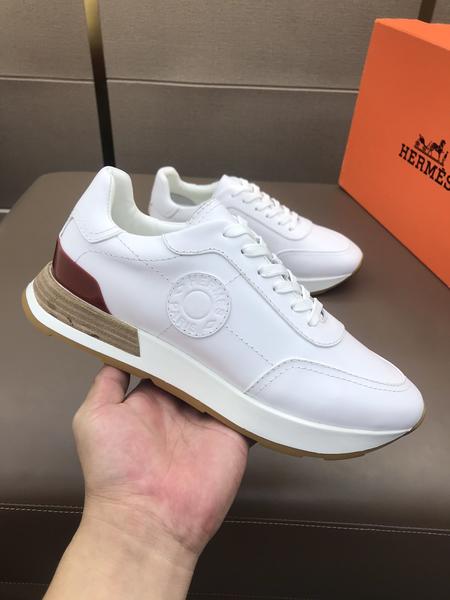 Designer Brand H Mens Original Quality Genuine Leather Sneakers 2021FW TXB08M