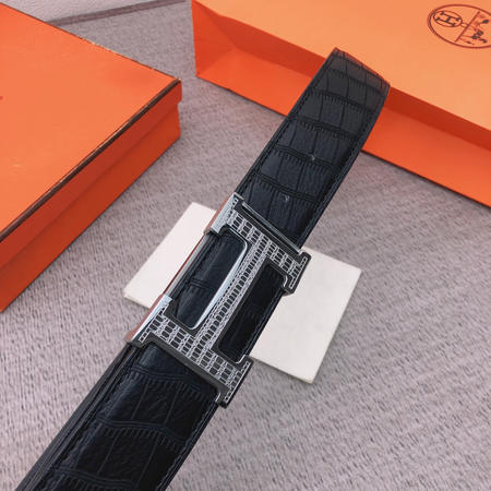 Designer Brand H Original Quality Genuine Leather W3.8cm Belts 2021FW M8910