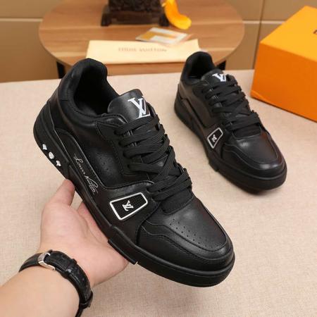 Designer Brand L Mens High Quality Genuine Leather Sneakers 2022SS H801