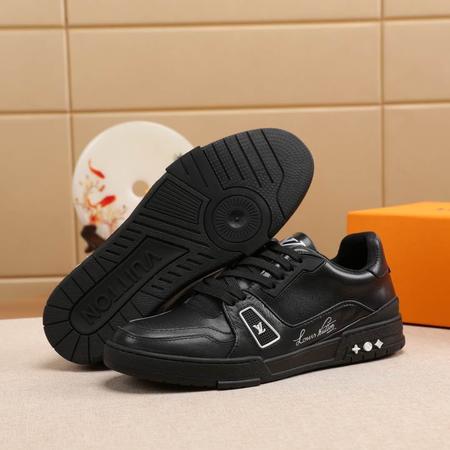 Designer Brand L Mens High Quality Genuine Leather Sneakers 2022SS H801