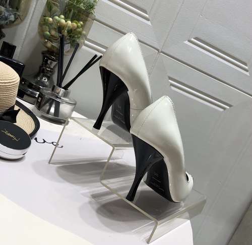 Designer Brand SL Womens Original Quality Genuine Leather 9cm High Heels 2022SS G107