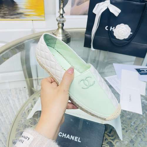 Designer Brand C Womens Original Quality Genuine Leather Espadrilles 2022SS G107