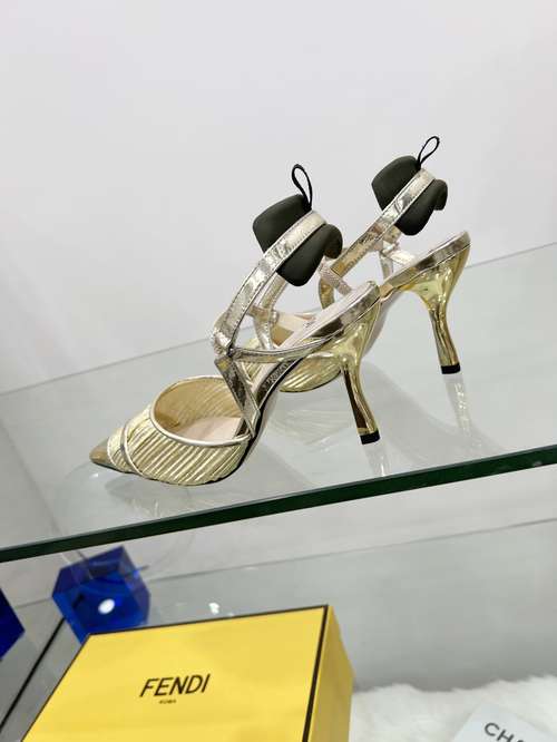 Designer Brand F Womens Original Quality 8.5cm Heeled Sandals 2022SS G107