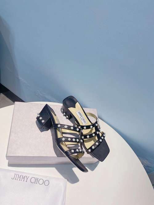 Designer Brand JC Womens Original Quality 4.5cm Heeled Sandals 2022SS G107