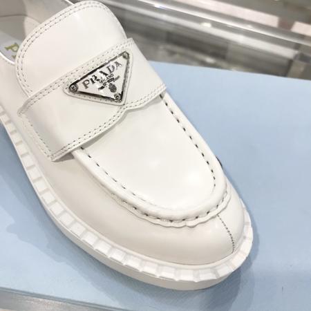 Designer Brand P Womens High Quality Genuine Leather 5cm Heeled Shoes 2022SS TXBW002