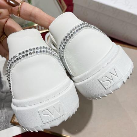 Designer Brand SW Womens High Quality Genuine Leather Sneakers 2022SS TXBW002