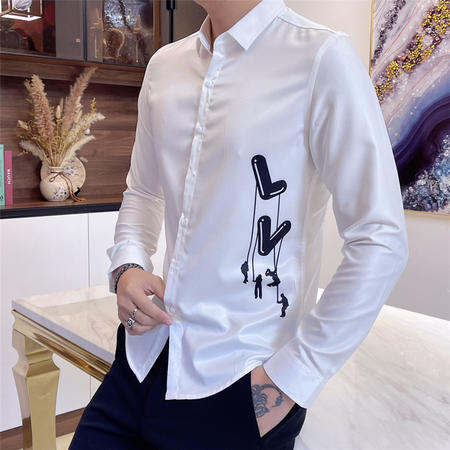 Designer Brand L Mens High Quality Long Sleeves Shirts 2022SS D903