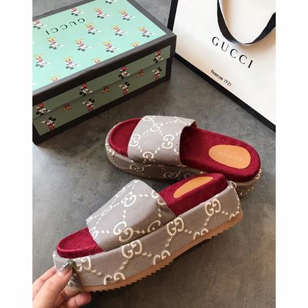 Designer Brand G Womens High Quality Platform Slippers Cow Leather inside 2022SS DXS03