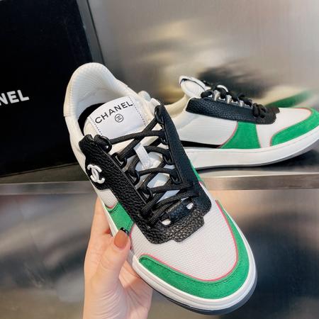 Designer Brand C Womens High Quality Genuine Leather Sneakers 2022SS DXS03