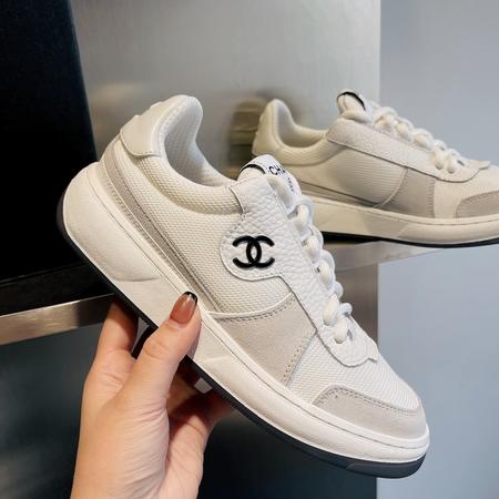 Designer Brand C Womens High Quality Genuine Leather Sneakers 2022SS DXS03