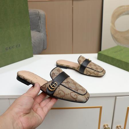 Designer Brand G Womens High Quality Genuine Leather Slippers 2022SS G103