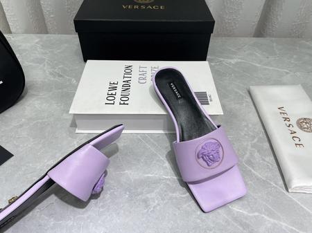 Designer Brand V Womens Original Quality Genuine Leather Slippers 2022SS G103