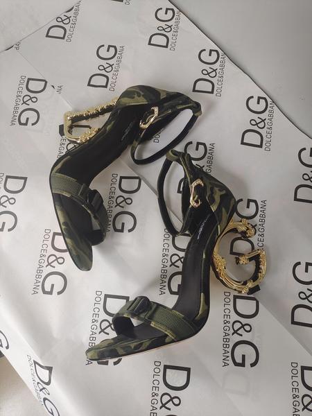 Designer Brand DG Womens Original Quality 9CM High Heeled Sandals Sheep Skin inside 2022SS G103