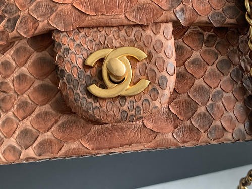 Designer Brand C Womens Original Quality Python Skin Bags Sheep Skin inside 2022SS M8906