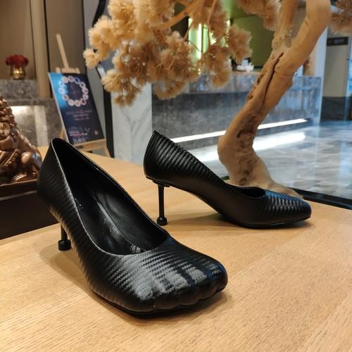 Designer Brand Blcg Womens Original Quality 7cm Heeled Genuine Leather Shoes 2022FW G107
