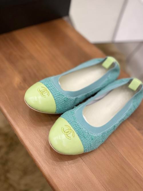 Designer Brand C Womens Original Quality Genuine Leather Ballet Flats 2022FW G107