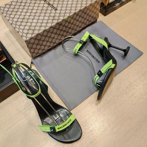 Designer Brand Blcg Womens Original Quality 10.5cm High heel Sandals Genuine Leather inside 2022FW G107