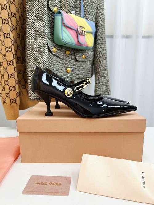 Design Brand M Womens High Quality Genuine Leather 6.5cm Heels 2023SS TXBW02