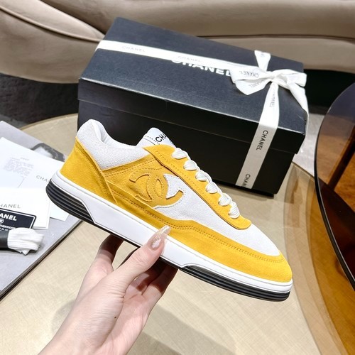 Design Brand C Womens High Quality Genuine Leahther Sneakers 2023SS TXBW02