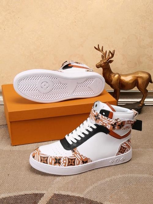 Design Brand L Mens High Quality Genuine Leather High-Tops 2023SS H303