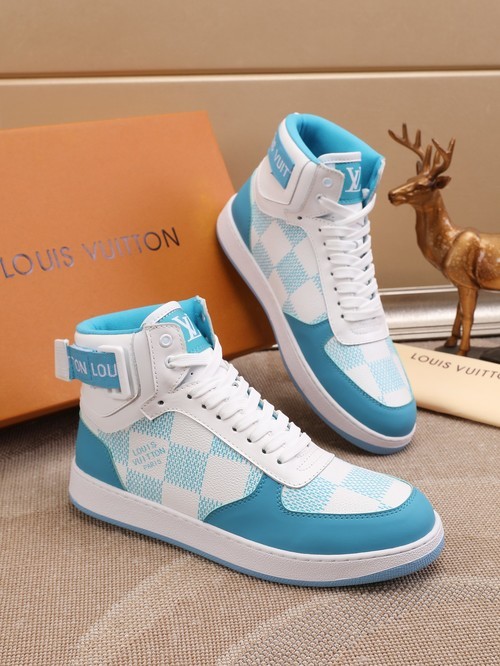 Design Brand L Mens High Quality Genuine Leather High-Tops 2023SS H303