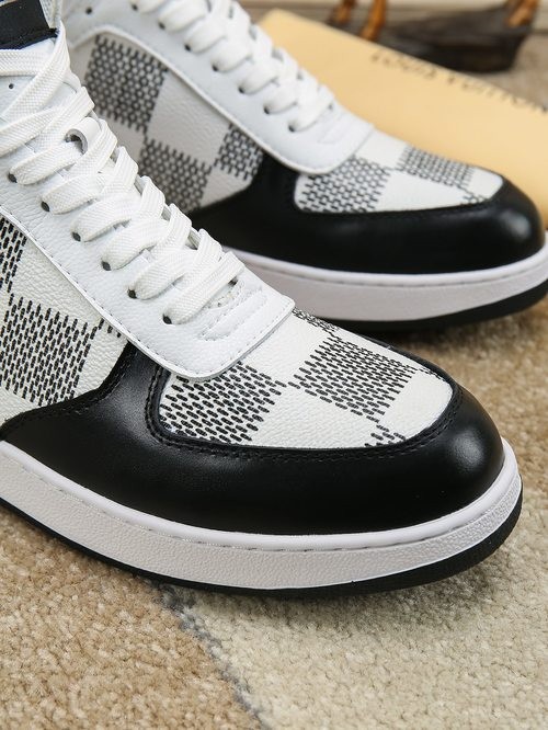 Design Brand L Mens High Quality Genuine Leather High-Tops 2023SS H303