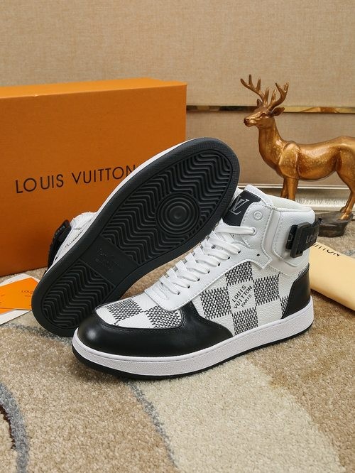 Design Brand L Mens High Quality Genuine Leather High-Tops 2023SS H303