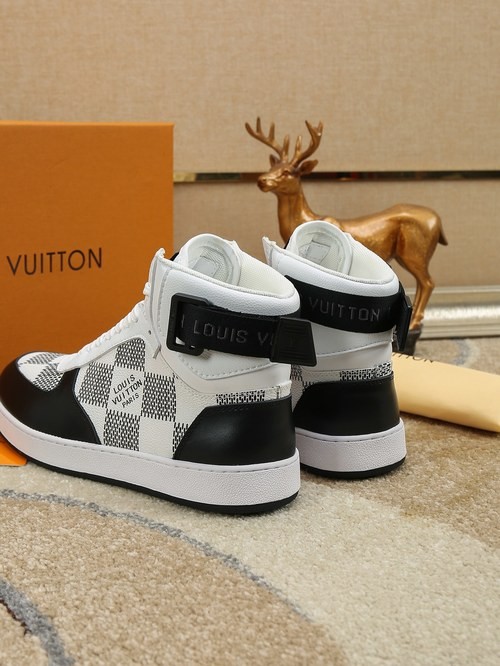 Design Brand L Mens High Quality Genuine Leather High-Tops 2023SS H303