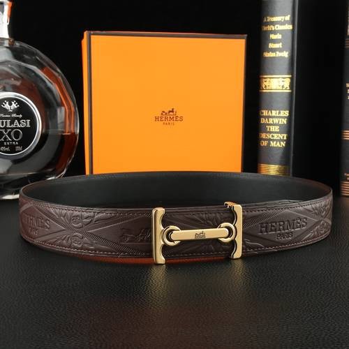 Design Brand H Original Quality Genuine Leather W3.8cm Belts 2023SS M304