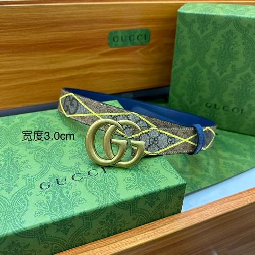 Design Brand G Original Quality Genuine Leather W3.8cm Belts 2023SS M304