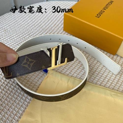 Design Brand L Original Quality Genuine Leather W3.0cm Belts 2023SS M304