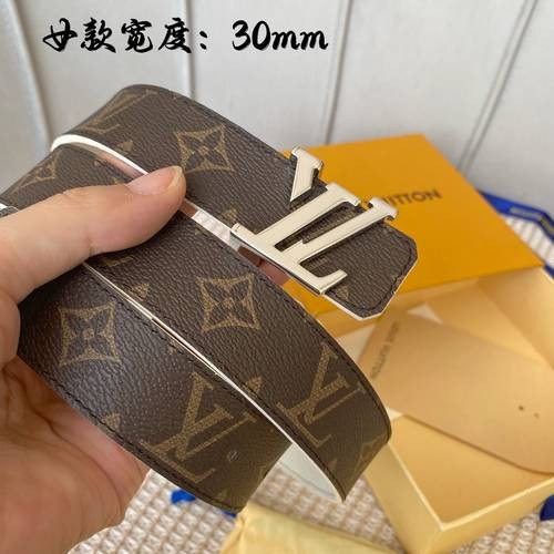 Design Brand L Original Quality Genuine Leather W3.0cm Belts 2023SS M304