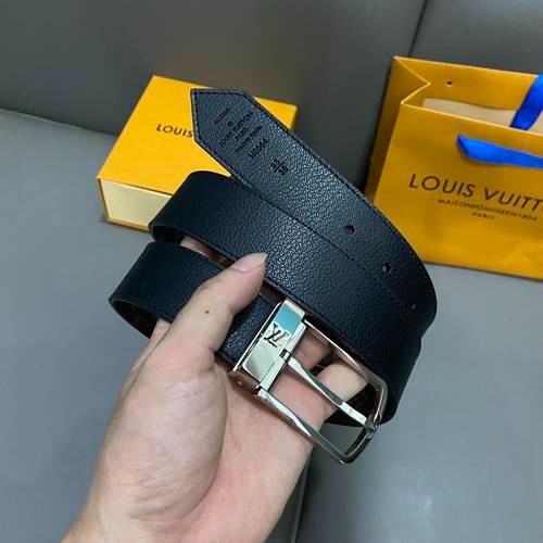 Design Brand L Original Quality Genuine Leather W3.5cm Belts 2023SS M304