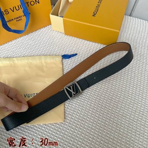 Design Brand L Original Quality Genuine Leather W3.0cm Belts 2023SS M304