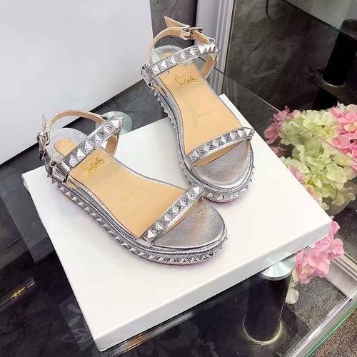 Design Brand CL Womens High Quality Genuine Leather 6cm Sole Sandals 2023SS H304