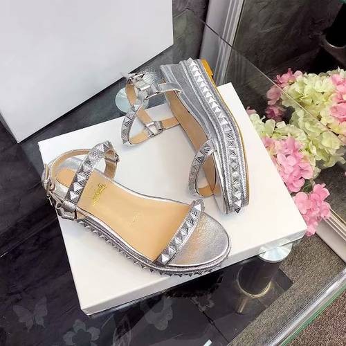 Design Brand CL Womens High Quality Genuine Leather 6cm Sole Sandals 2023SS H304