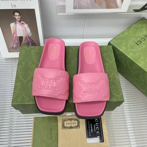 Design Brand G Womens High Quality Genuine Leather Slippers 2023SS H304