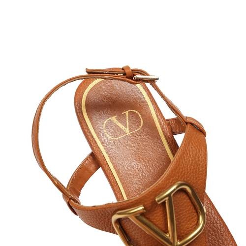 Design Brand Val Womens High Quality Genuine Leather Sandals 2023SS H304