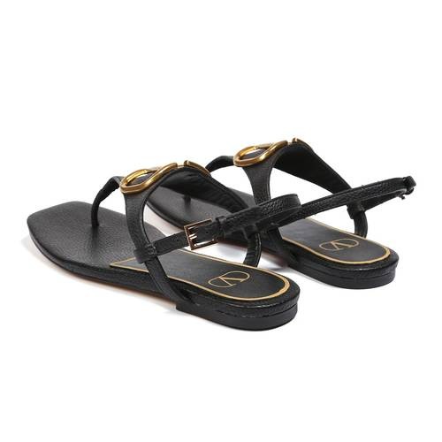 Design Brand Val Womens High Quality Genuine Leather Sandals 2023SS H304