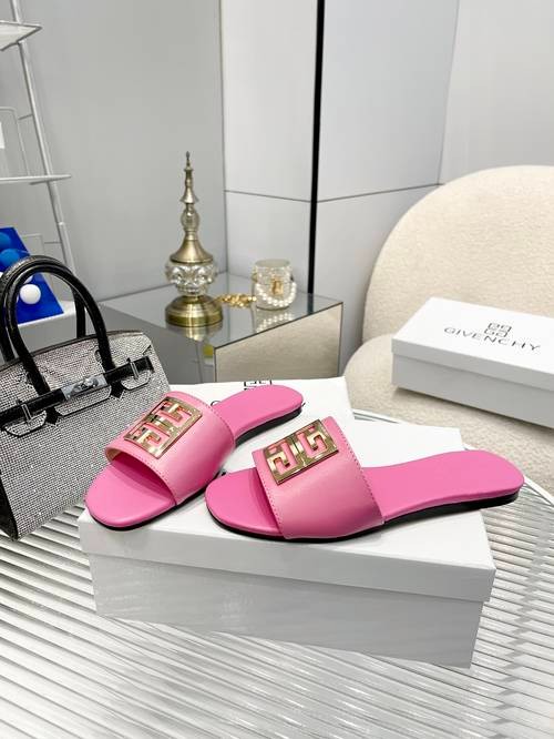 Design Brand GVC Womens High Quality Genuine Leather Slippers 2023SS H304