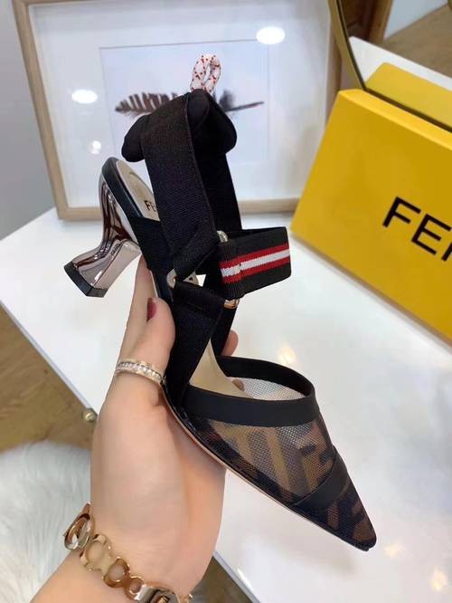 Design Brand F Womens High Quality Sandals (5.5cm, 8.5cm Heeled Optional) 2023SS H304