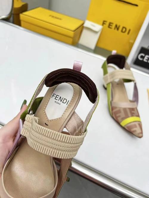 Design Brand F Womens High Quality Sandals (5.5cm, 8.5cm Heeled Optional) 2023SS H304